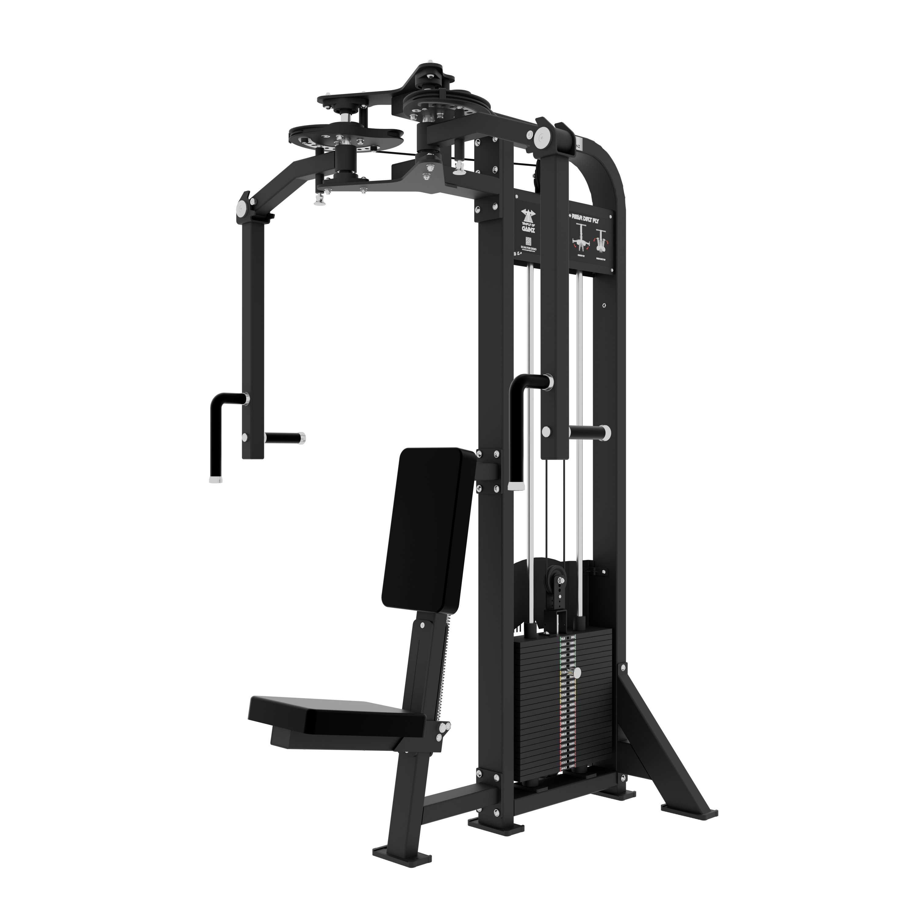 SELECTORIZED CHEST REAR DELT FLY (PEC DECK) MACHINE VERSION