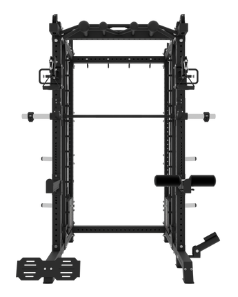 ALL-IN-ONE POWER RACK + FUNCTIONAL TRAINER + SMITH MACHINE