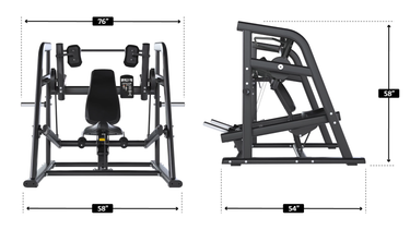 PLATE-LOADED LAT PULLOVER MACHINE