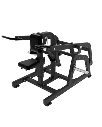 PLATE-LOADED SEATED TRICEPS DIP MACHINE