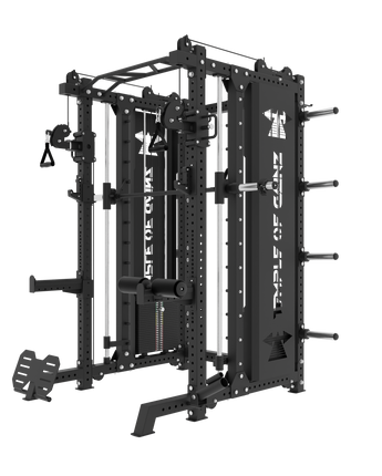 ALL-IN-ONE POWER RACK + FUNCTIONAL TRAINER + SMITH MACHINE VERSION 2