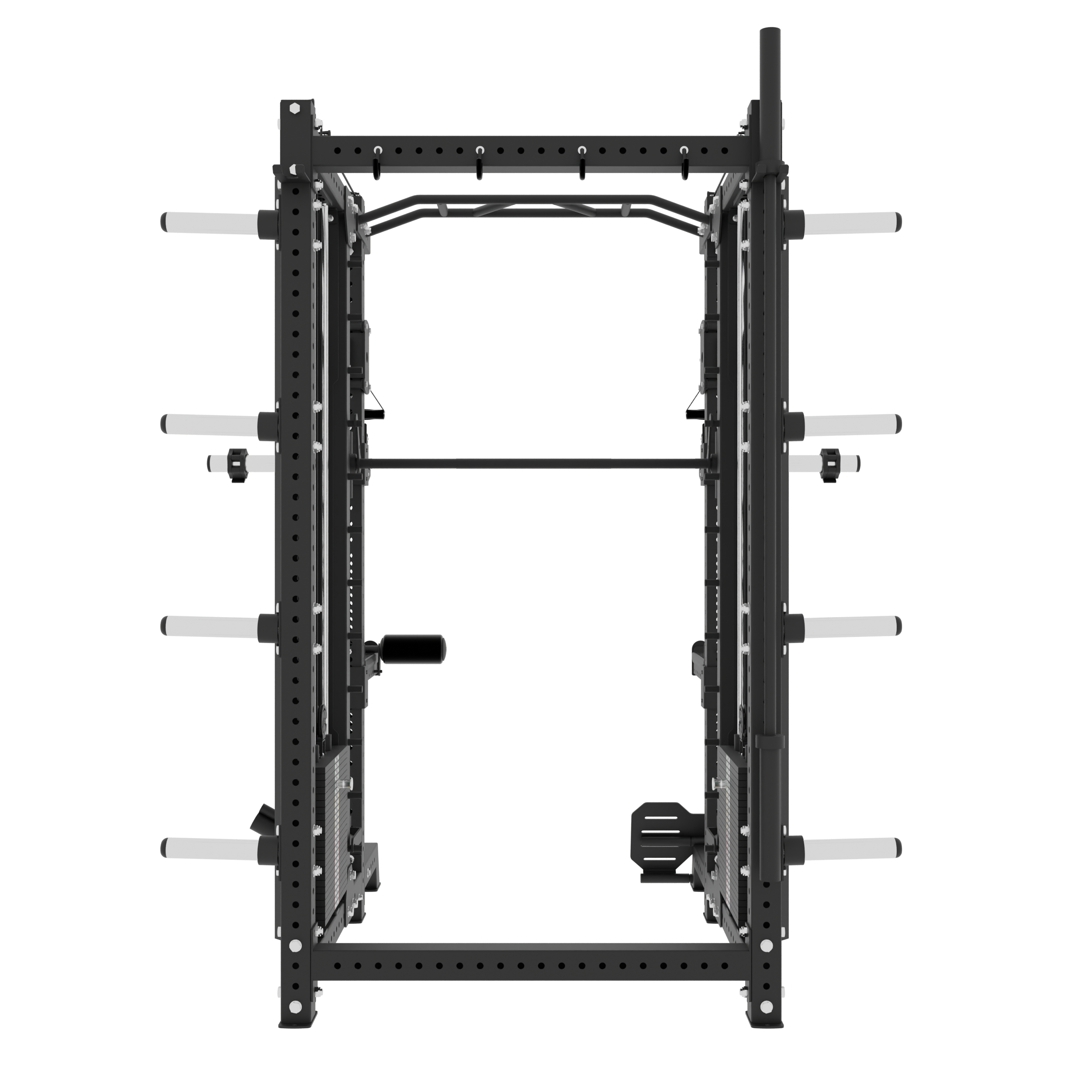 ALL-IN-ONE POWER RACK + FUNCTIONAL TRAINER + SMITH MACHINE VERSION 2 ...