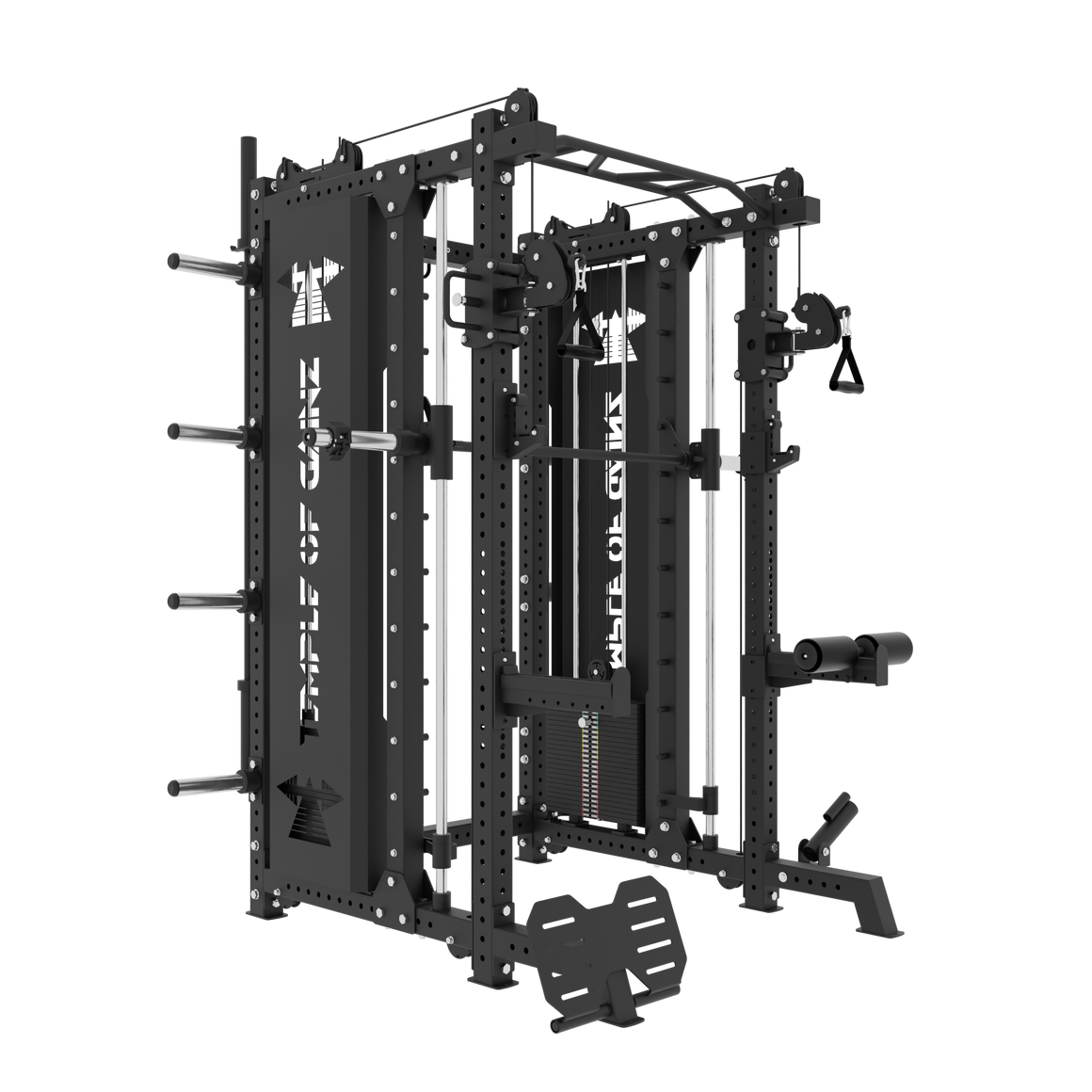ALL-IN-ONE POWER RACK + FUNCTIONAL TRAINER + SMITH MACHINE VERSION 2 ...