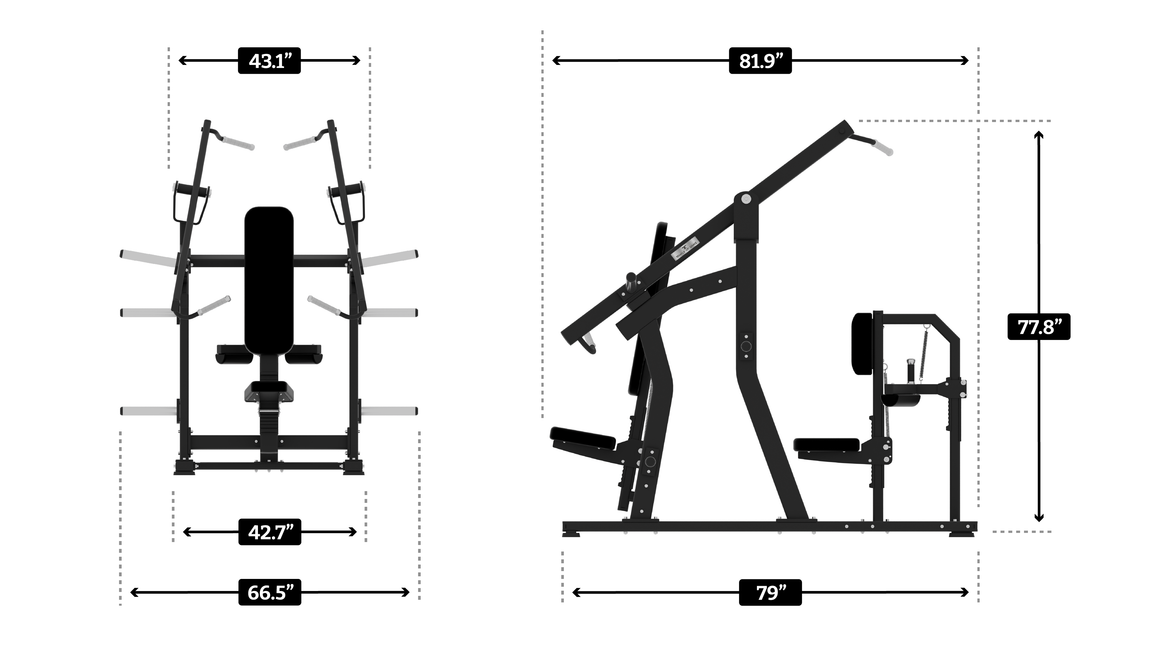 PLATE-LOADED ISO-LATERAL CHEST + BACK MACHINE – Temple of Gainz