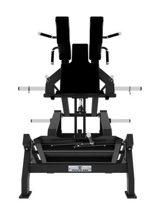 PLATE-LOADED ADJUSTABLE POWER SQUAT / V SQUAT / HACK SQUAT MACHINE