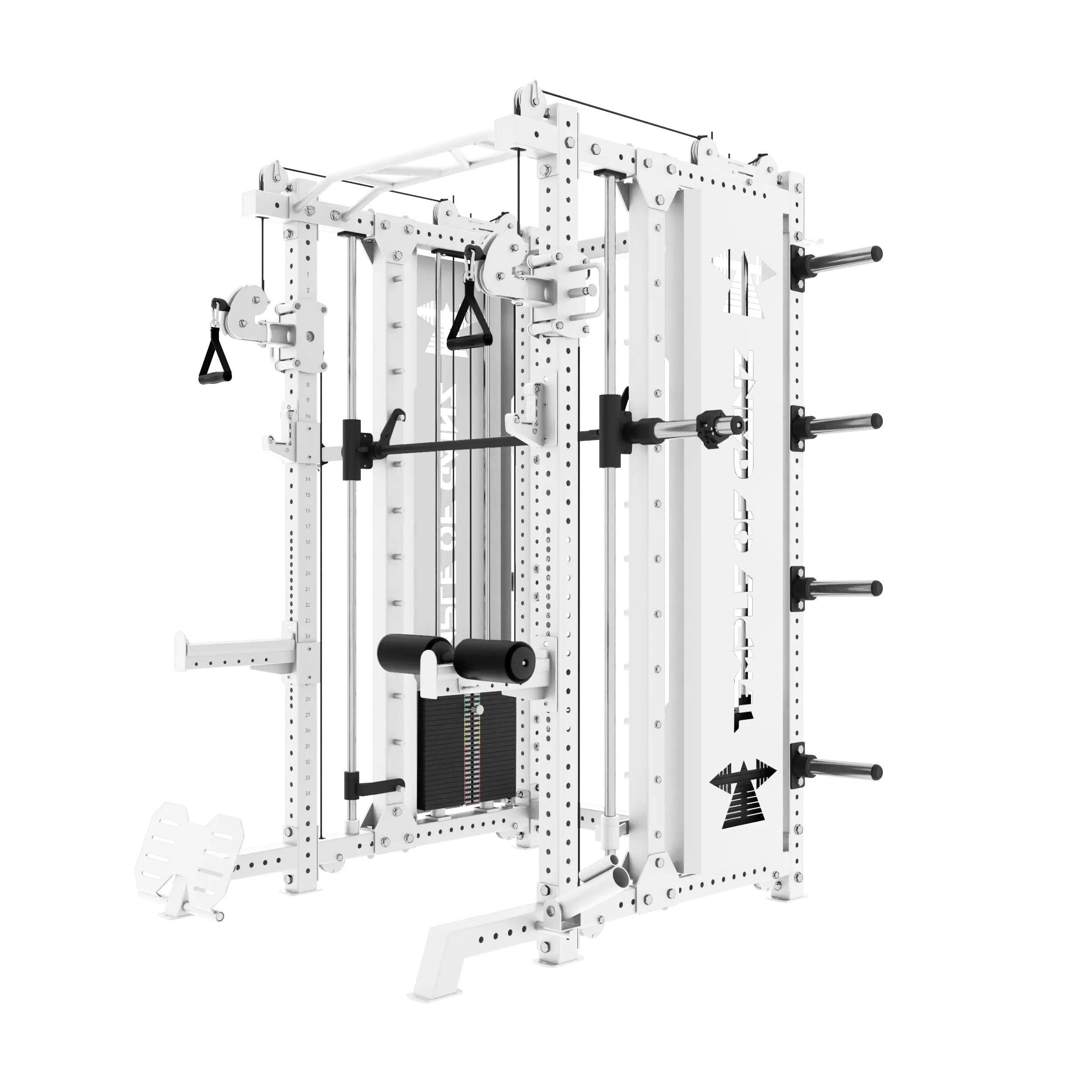 cybex ion series smith rack ALL-IN-ONE POWER RACK + FUNCTIONAL TRAINER + SMITH MACHINE VERSION 2 White