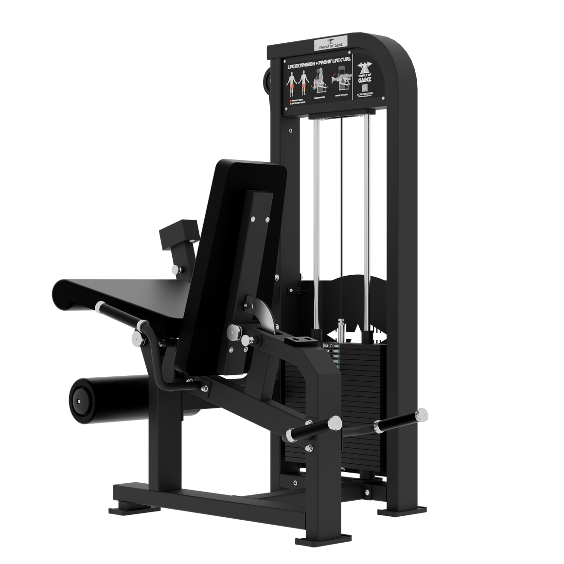 SELECTORIZED LEG EXTENSION + PRONE LEG CURL MACHINE VERSION 3 – Temple ...