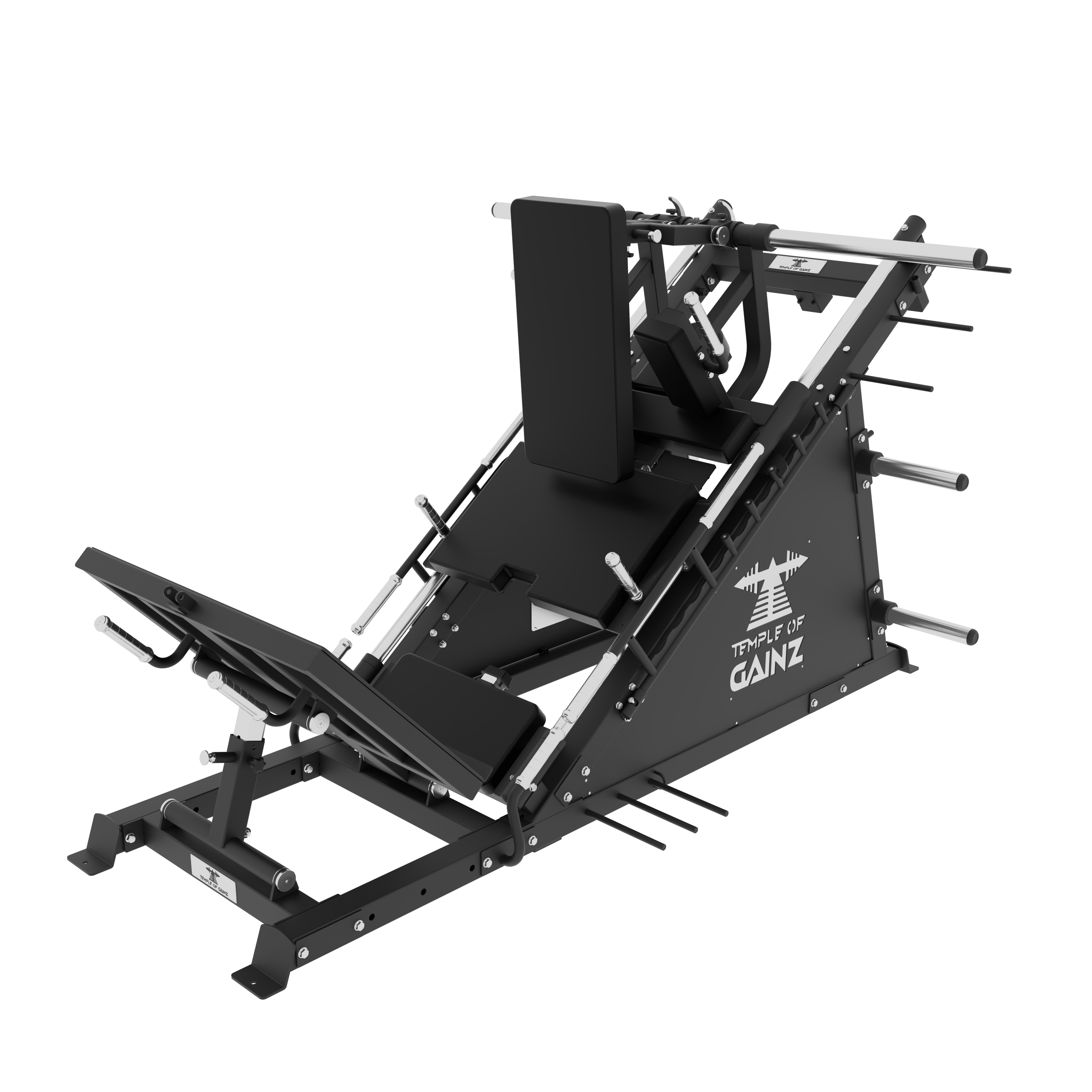 Shop Press Hack THE QUADSEND 37.5Β° LEG PRESS + HACK SQUAT MACHINE β Temple of Gainz