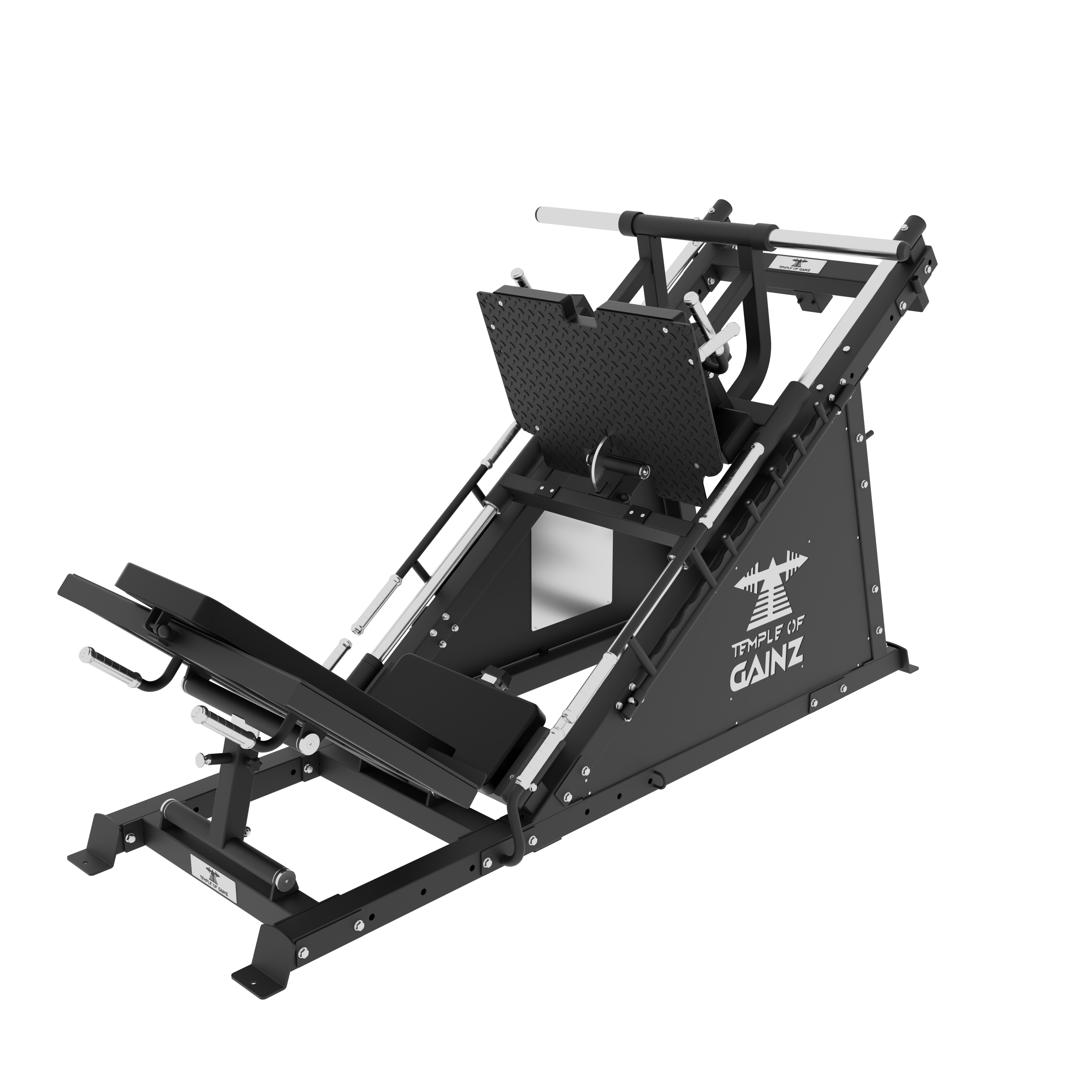 THE QUADSEND 37.5° LEG PRESS + HACK SQUAT MACHINE – Temple of Gainz