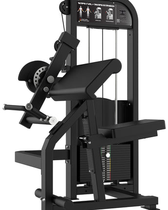 SELECTORIZED BICEPS CURL + TRICEPS EXTENSION MACHINE