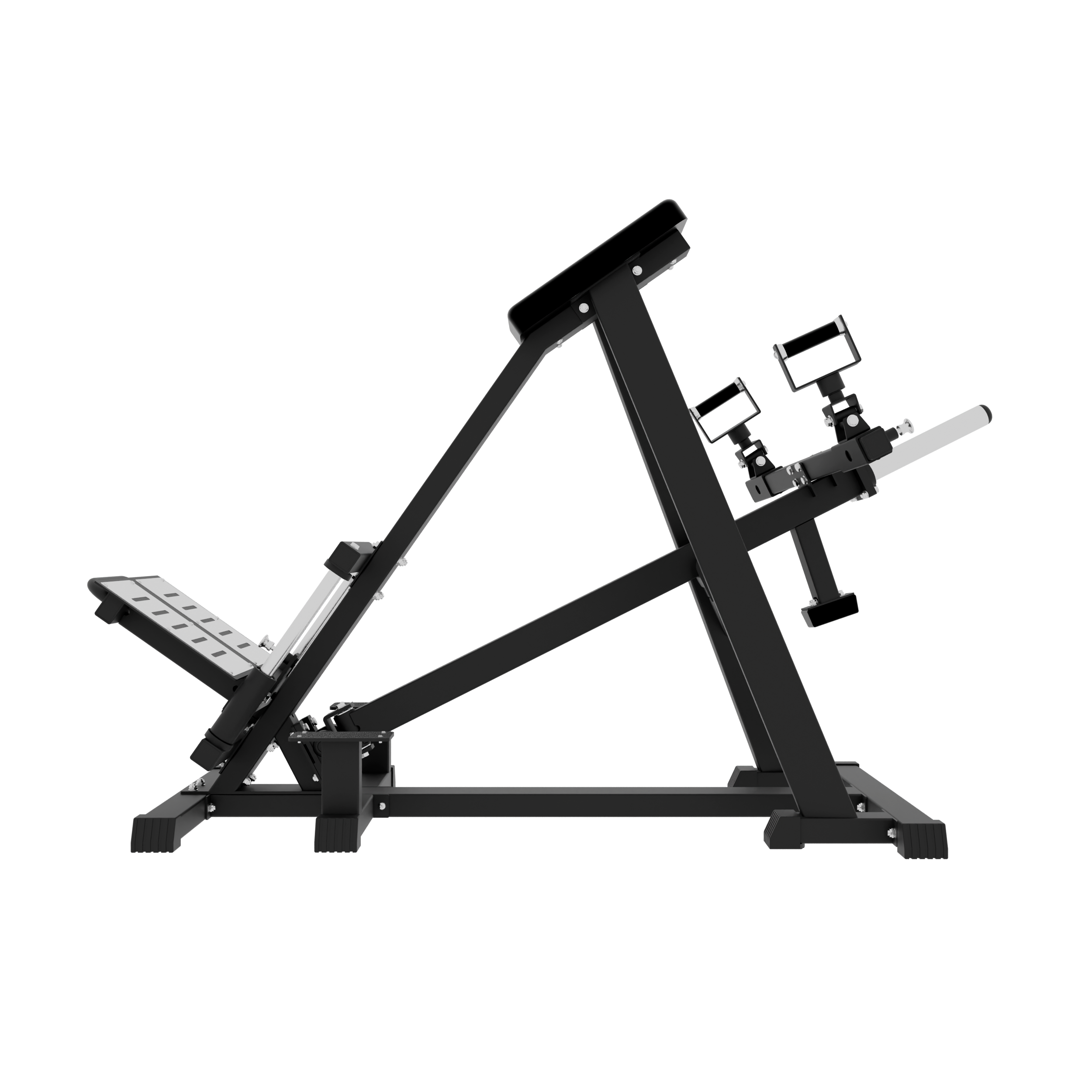PLATE-LOADED ADJUSTABLE CHEST-SUPPORTED T-BAR ROW MACHINE VERSION 2 ...