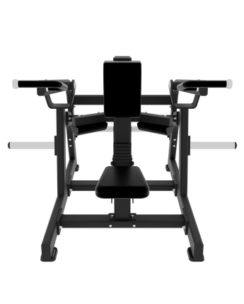 PLATE-LOADED SEATED TRICEPS DIP MACHINE