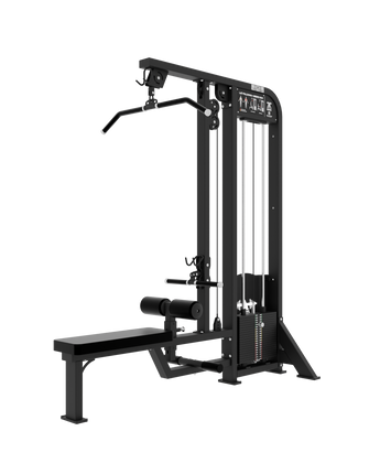 SELECTORIZED LAT PULLDOWN + SEATED ROW MACHINE VERSION 2