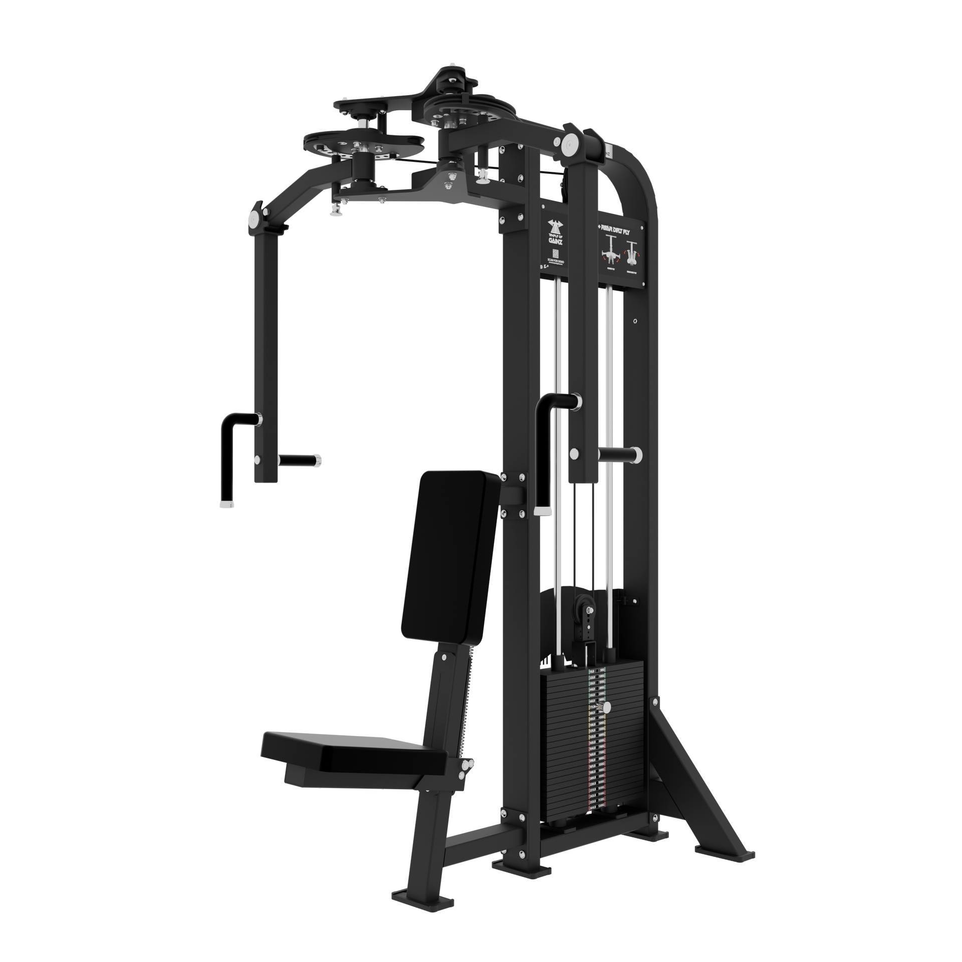 SELECTORIZED CHEST + REAR DELT FLY (PEC DECK) MACHINE VERSION 2
