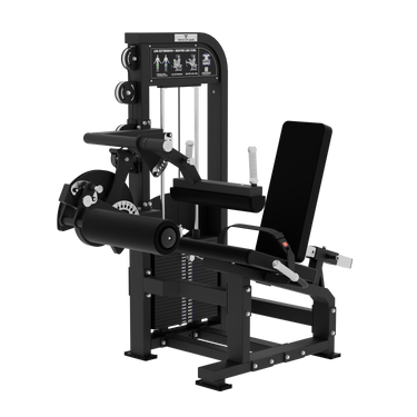 THE QUADRILOGY Selectorized Leg Extension + Seated Leg Curl Machine